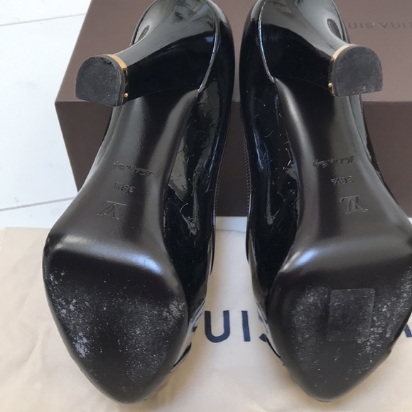 Louis Vuitton pumps size 38.5, maroon color - Picture 12 of 12